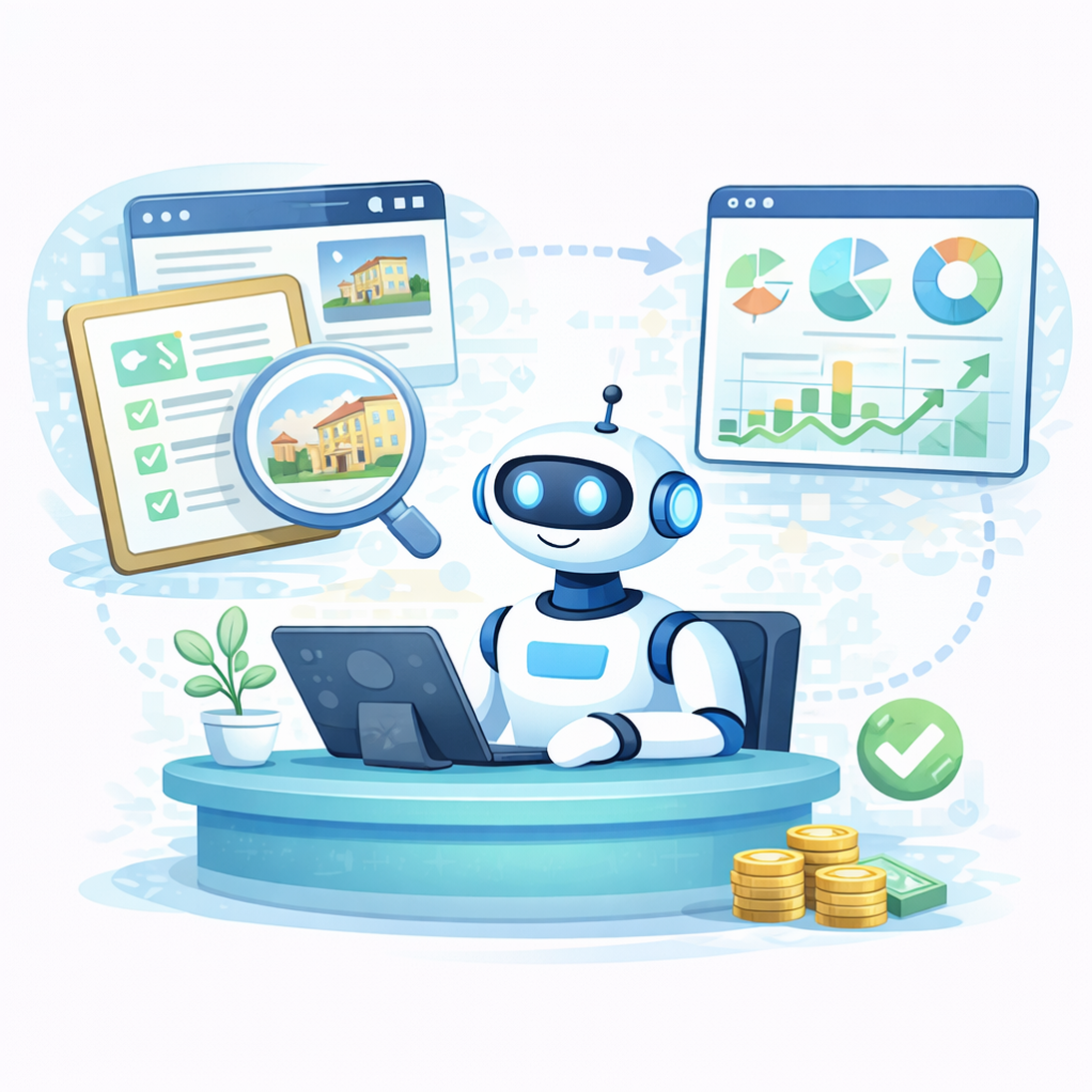 Digital brand manager illustration